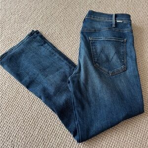 MOTHER Dark Blue Straight Leg Jeans